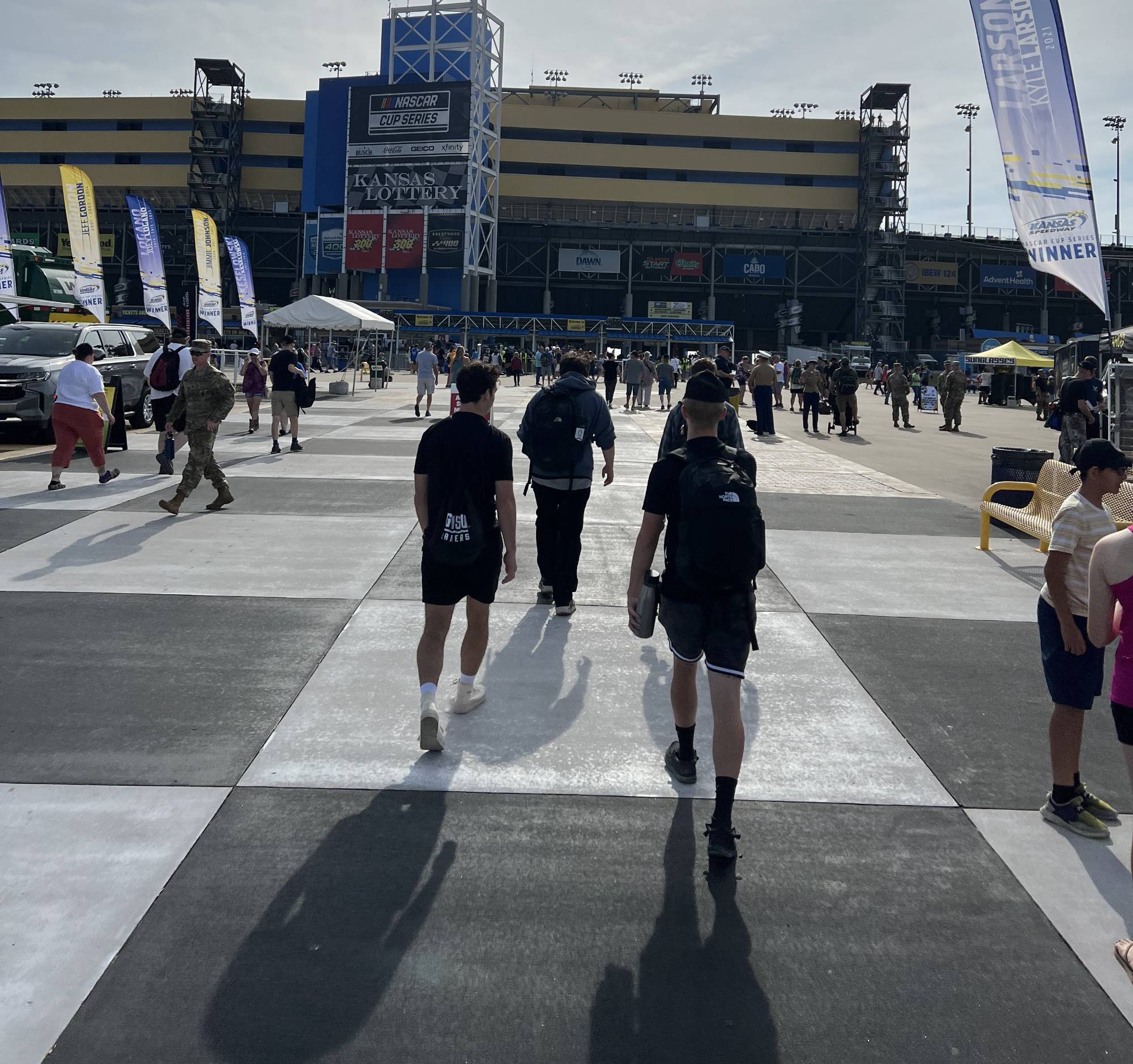 Rocket League Premier team walking into a competitive venue.